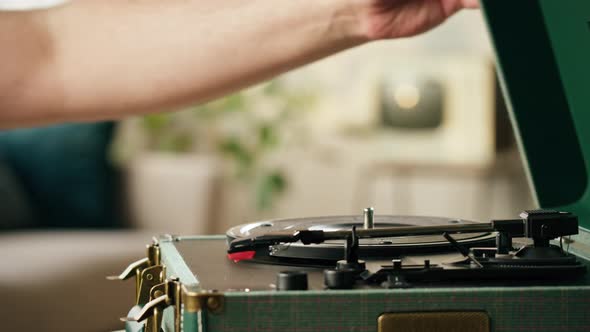 Vinyl Record Closeup