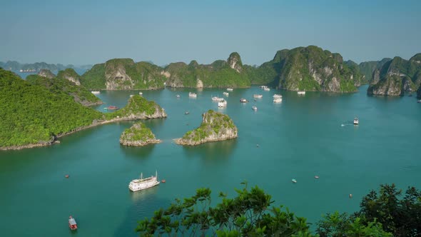 Tropical Islands of Halong Bay Vietnam