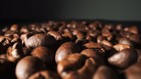 Beautiful View Of Coffee Beans. Close-up.