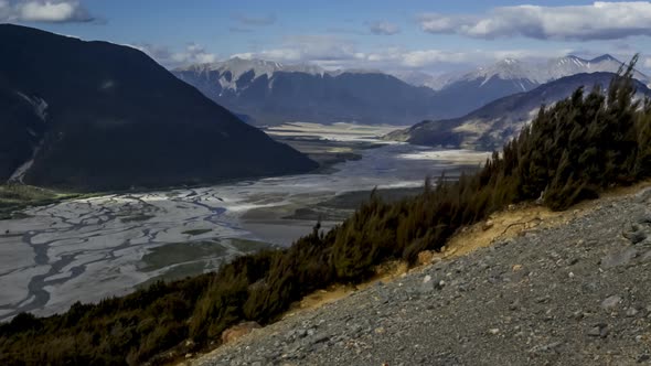 Arthurs Pass lookout timelapse