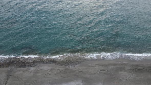 Sea Near the Coast - Close-up Aerial View of the Coastal Seascape