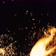 Hot Sparks From Fire On Dark Background - VideoHive Item for Sale