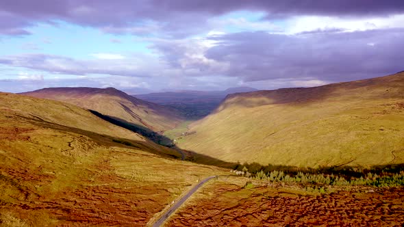 Aerial View From Glengesh Pass By Ardara, Donegal, Ireland