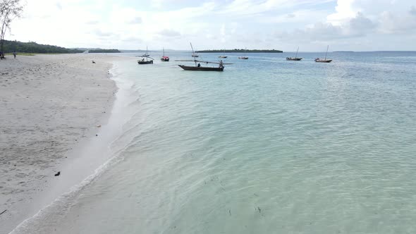 Ocean Landscape Near the Coast of Zanzibar Tanzania