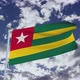 Togo Flag With Sky - VideoHive Item for Sale