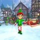 Elf dancing in a Christmas village - VideoHive Item for Sale