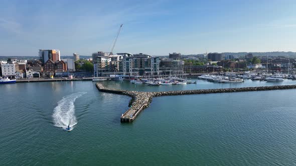 Poole Yacht Marina and Quay on the South Coast of England