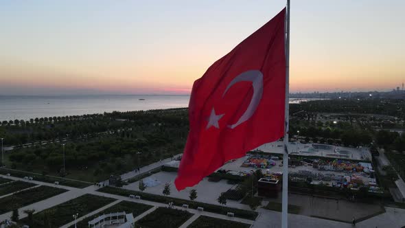 Turkey Symbol Flag