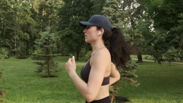 Young Fitness Woman Jogging Outdoor