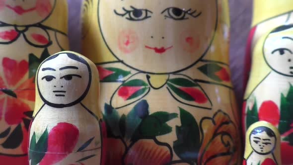 Matryoshka - Russian folding doll made of wood, inside which there are dolls of smaller size. 