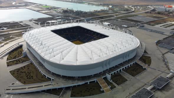 Rostovarena Football Stadium Aerial View