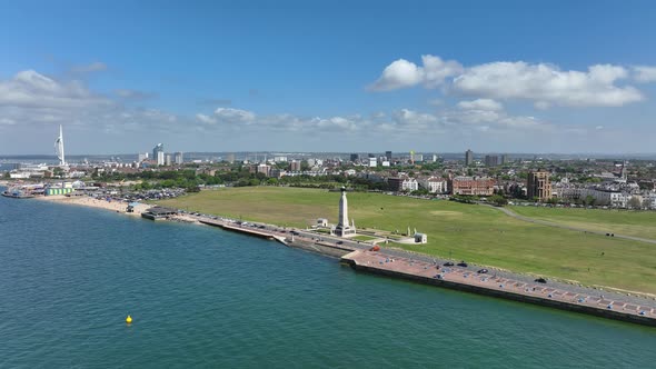 Southsea Common on the Shores of the Solent on the South Coast of England