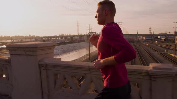 Man Going For A Morning Jog