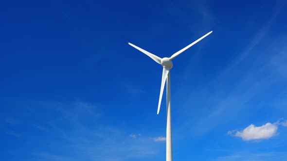 Wind Generator Turbine in Sky