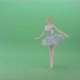 Christmas Story Ballet Dancing Girl In Blue Ballerin Dress Performing Isolated On Green Screen - VideoHive Item for Sale