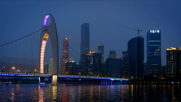 Guangzhou Skyscrapers Skyline, China.