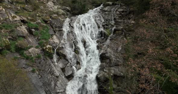 Stunning waterfall in Valle del Jerte, Spain