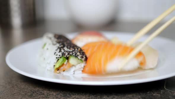 Sushi on a Plate