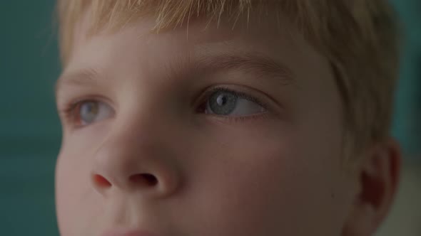 Close Up of Boy's Eyes