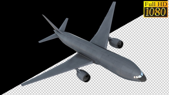 Airliner On Alpha Channel Loops V1