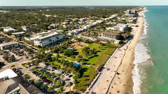 Aerial Drone Video Humiston Beach Park Vero Beach Fl