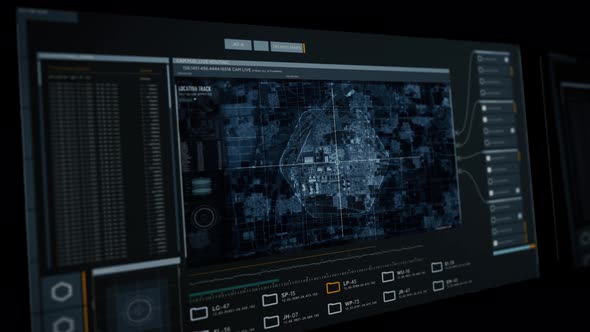 Scanning China Map In High Tech Software For Surveillance Over Safety Of Place