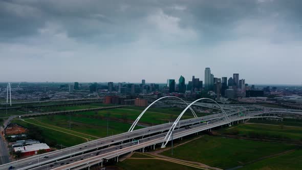 Margaret McDermott Bridge Trinity River and Dallas