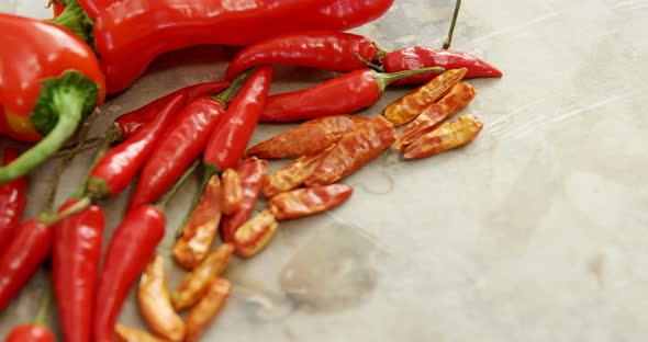 Red Chilies, dried red chili pepper and capsicum 4k