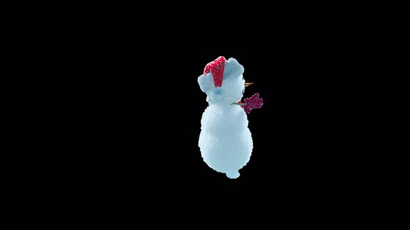 64 Snowman Dancing 4K