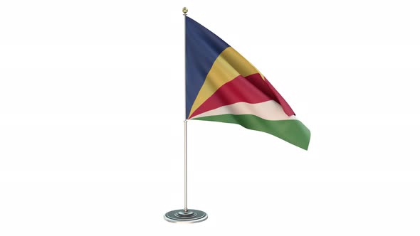 Seychelles Small Flag Pole Loops With Alpha