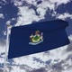 Maine Flag With Sky - VideoHive Item for Sale