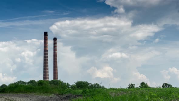 Closed Factory Chimneys.