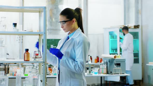 Chemistry Laboratory Scientist Woman in the