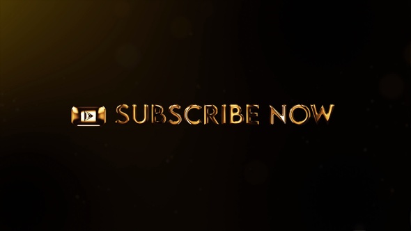 Golden And Silver Subscribe Button