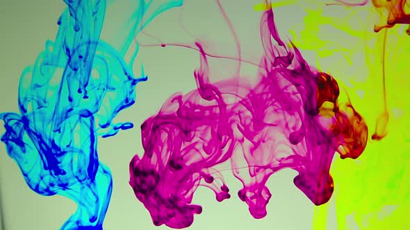 Abstract Colorful Paint Ink Explode Diffusion 