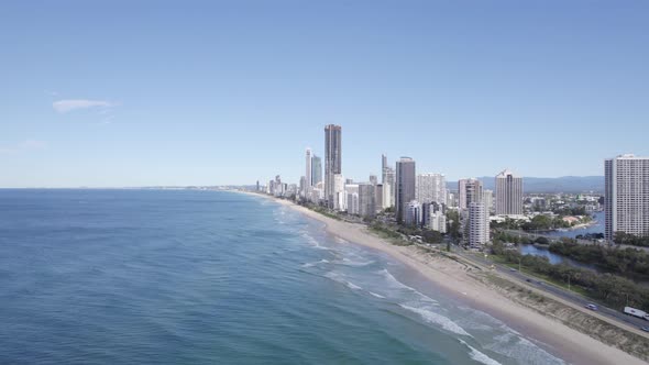 High-Rise Buildings And Luxury Hotels At Surfers Paradise In Gold Coast, Queensland, Australia - aer