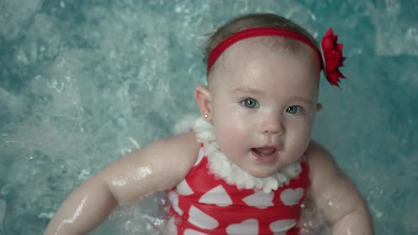 Baby Girl in the Jacuzzi