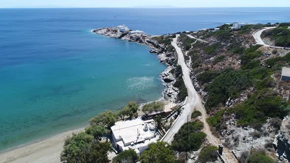 Monastery of Chrisopigi Faros on the island of Sifnos in the Cyclades in Greece