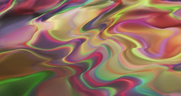 Abstract wave colorful animation. Multicolor liquid background. Beautiful gradient texture