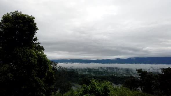 Time Lapse clouds over the mountains in Sajek Chittagong