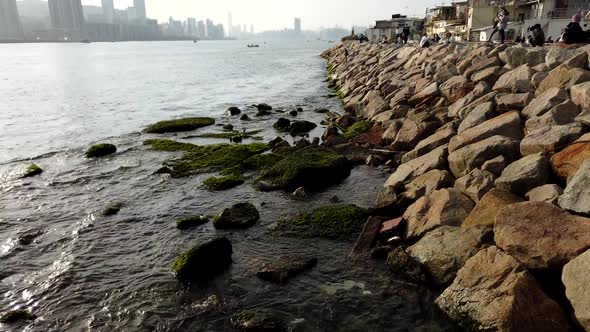 Timelapse - View Of Victoria Harbour From Yau Tong