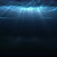 Underwater with floating plankton and sunray through water surface - VideoHive Item for Sale
