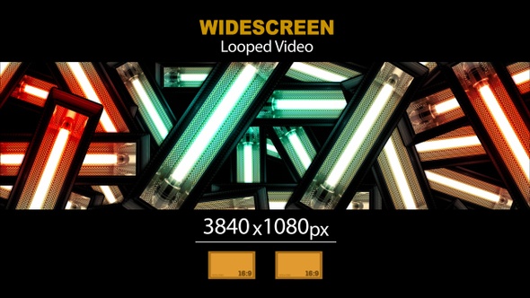 Widescreen Fluorescent Neon Lightbulb 03