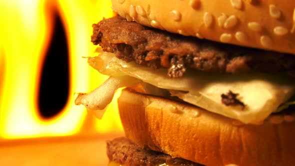 Hamburger On Fire 4