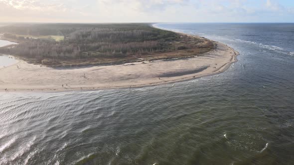 River and sea shore