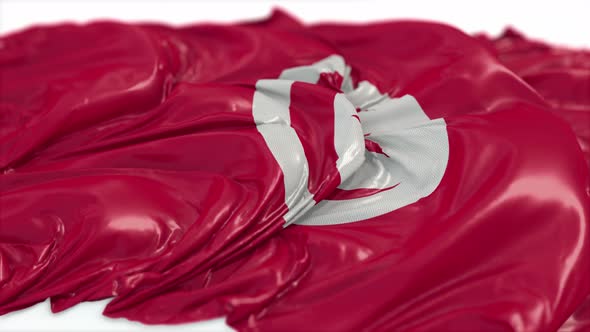 Tunisia Flag On A White Chalkboard  alt