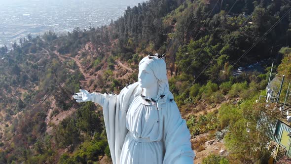 Monument Virgin Immaculate Conception, Hill San Cristobal (Santiago, Chile)