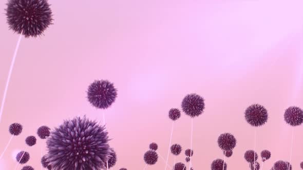 Flower Pastel Color Background