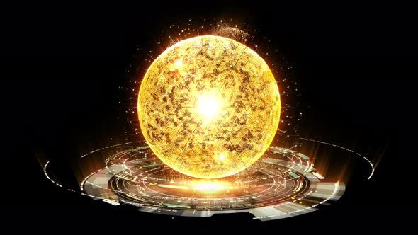 Futuristic HUD Nuclear Fusion Simulator alt