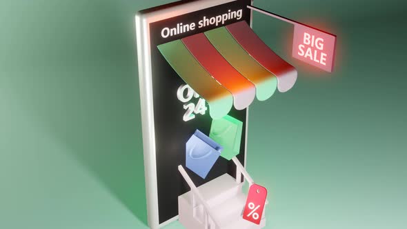 Smartphone Shopping Online 24h alt